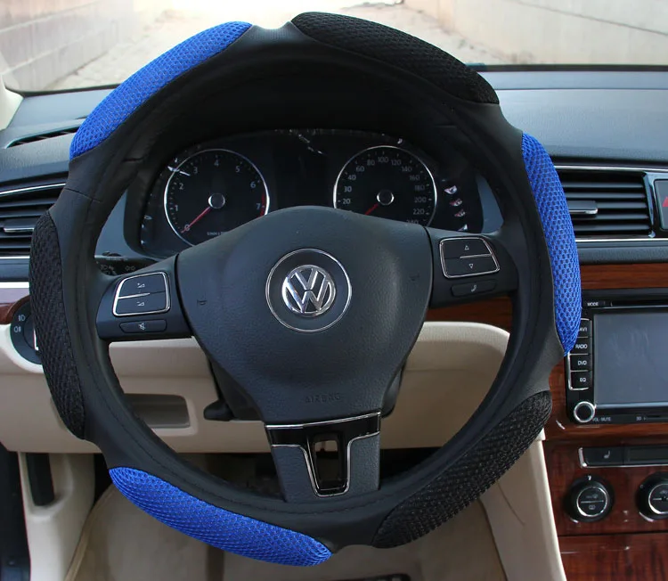 Classic Soft Breathable Sandwish Steering Wheel Cover 4 Seasons 3D 38cm 14.9" Universal Auto Steering Wheel Cover for all Sedan
Classic Soft Breathable Sandwish Steering Wheel Cover 4 Seasons 3D 38cm 14.9" Universal Auto Steering Wheel Cover for all Sedan