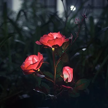 Rose Flower Solar Led Light Garden Yard Lawn 3LED NightLight Lamp Landscape Garden Home Decoration Lights
Rose Flower Solar Led Light Garden Yard Lawn 3LED NightLight Lamp Landscape Garden Home Decoration Lights
