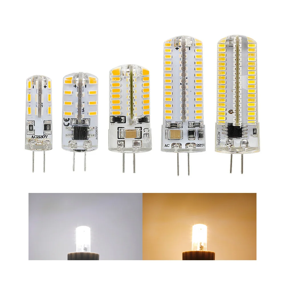 

3014SMD G4 LED Light 12V DC/AC 110V 220V 1W 2W 3W 5W LED Bulb 24 48 64 104 152LEDs 360 Beam Angle SpotLight Crystal LED Lamp