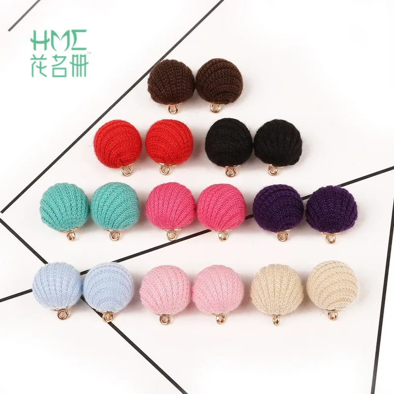10PCS 13mm Women Fashion Jewelry Wool Fabric Covered Beads Charms Ball Pendants for Earring Necklace Supplies
10PCS 13mm Women Fashion Jewelry Wool Fabric Covered Beads Charms Ball Pendants for Earring Necklace Supplies