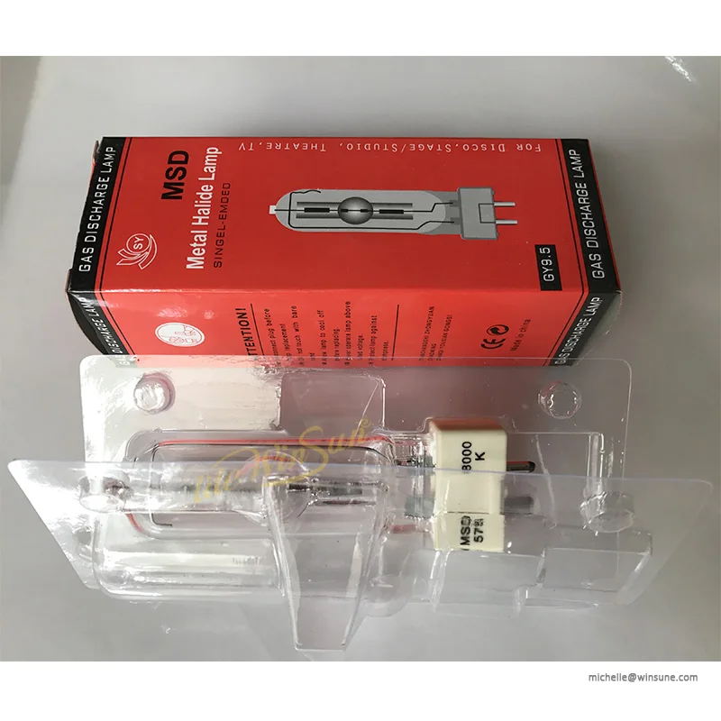 STAGE LIGHTING LAMP SOURCE METAL HALIDE LAMP BULB MSR 575W MSR 575 2 8000k GY9.5 BASE LAMP HOLDER (4)