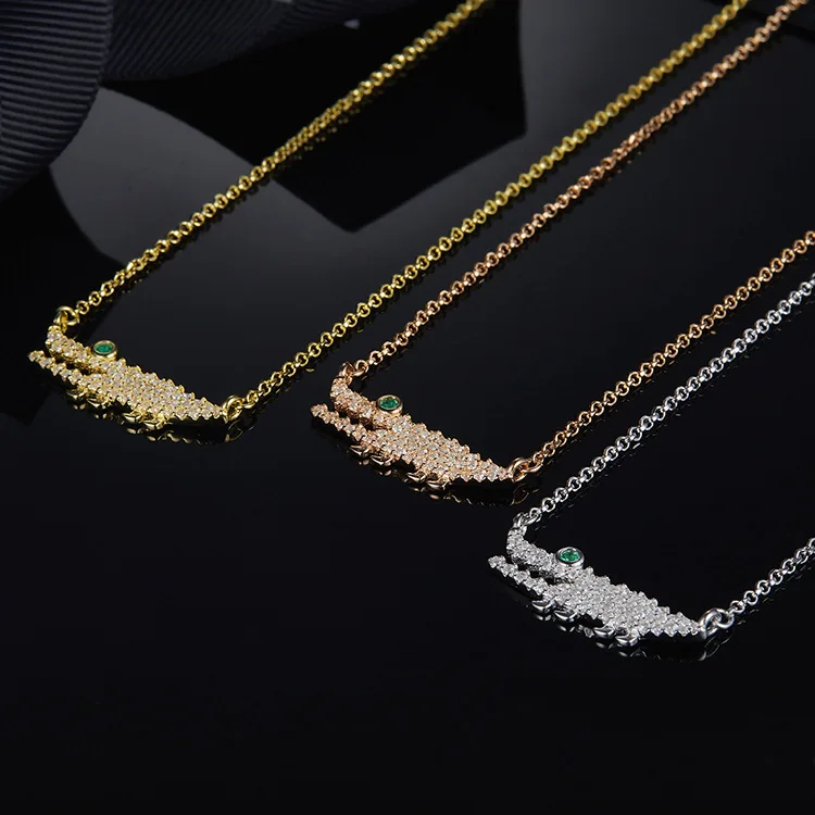 MeiBaPJ New Fashion Personality Small Crocodile Pendant Necklace for Women S925 Sterling Silver Trendy Fine Party Jewelry
MeiBaPJ New Fashion Personality Small Crocodile Pendant Necklace for Women S925 Sterling Silver Trendy Fine Party Jewelry