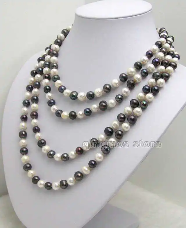 SALE 6-7mm White & black Natural Freshwater PearlLong 80" Necklace -nec5008 Free shipping Free ship
SALE 6-7mm White & black Natural Freshwater PearlLong 80" Necklace -nec5008 Free shipping Free ship