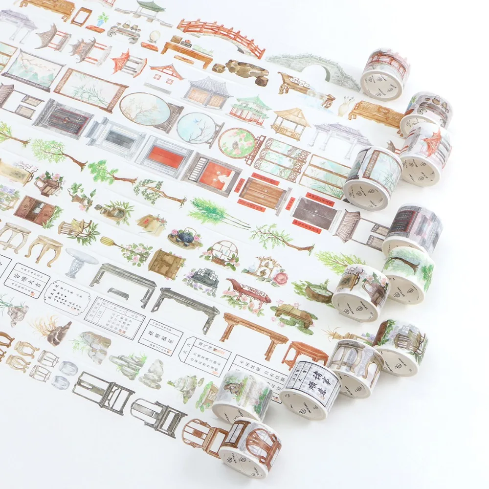 1.5cm/3cm/4cm/6cm Wide Creative Vintage Decorative Washi Tape DIY Scrapbooking Planner Diary Masking Tape School Office Supply
1.5cm/3cm/4cm/6cm Wide Creative Vintage Decorative Washi Tape DIY Scrapbooking Planner Diary Masking Tape School Office Supply