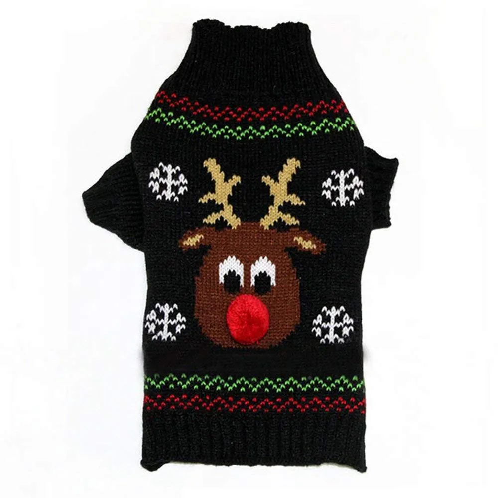 Pet Cat Dog Sweater Christmas Clothes Winter Warm Xmas Elk Cute Pets Costume Acrylic Coat Doggy Apparel For Medium Big Dogs 1121
Pet Cat Dog Sweater Christmas Clothes Winter Warm Xmas Elk Cute Pets Costume Acrylic Coat Doggy Apparel For Medium Big Dogs 1121