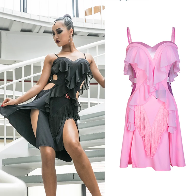 Latin Dance Dress Pink Sexy Suspender Tassel Skirt Women Latin Dresses Competition Samba Dancing Performance Clothes DN3783
Latin Dance Dress Pink Sexy Suspender Tassel Skirt Women Latin Dresses Competition Samba Dancing Performance Clothes DN3783