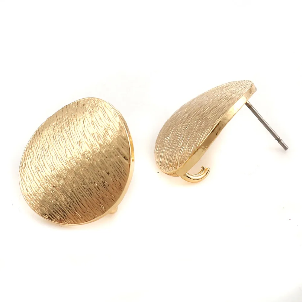 DoreenBeads Zinc Based Alloy Ear Post Stud Earrings Findings Round Oval Style Gold W/ Open Loop Jewelry DIY Charns, 10 PCs
DoreenBeads Zinc Based Alloy Ear Post Stud Earrings Findings Round Oval Style Gold W/ Open Loop Jewelry DIY Charns, 10 PCs