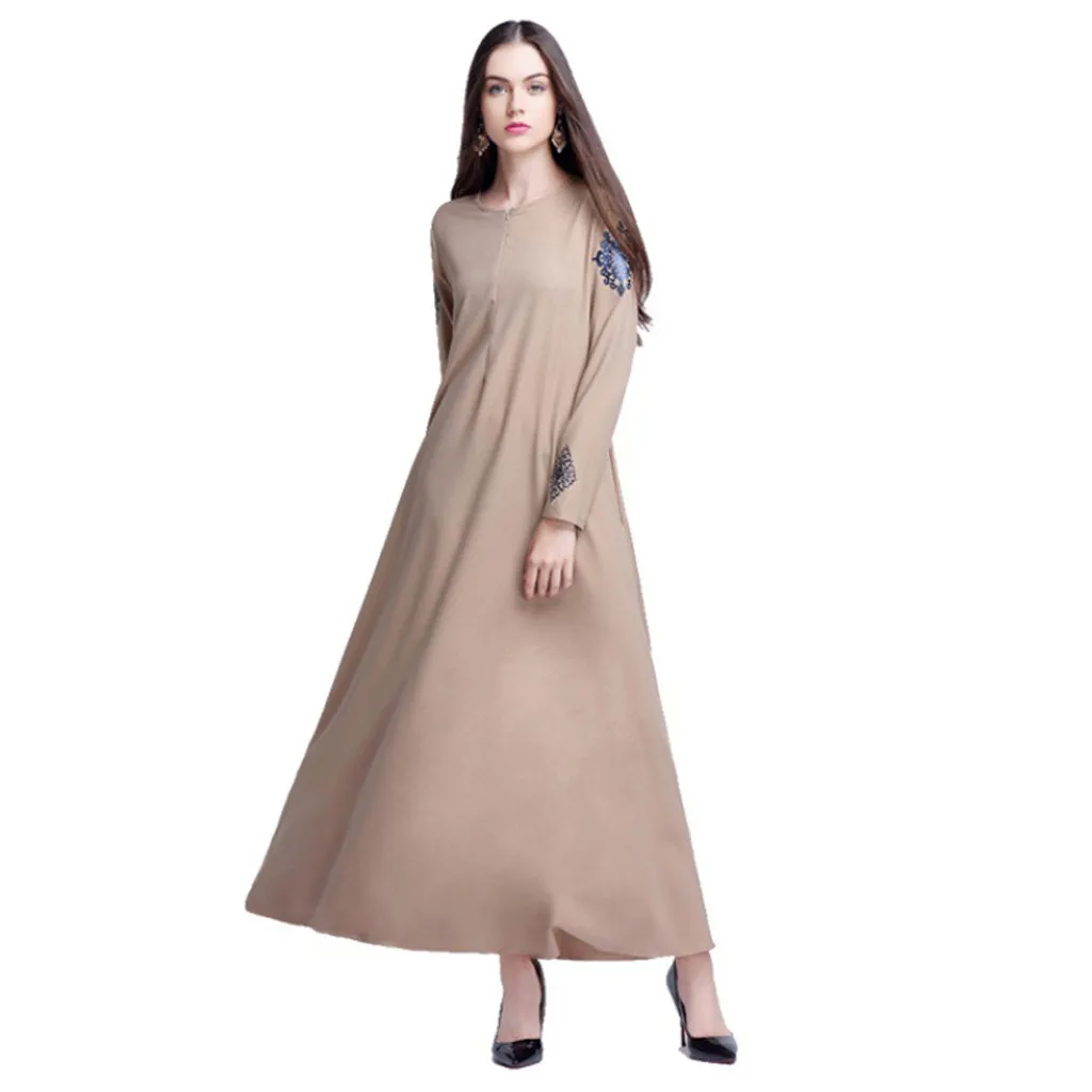 fashion Muslim Dresses And Abaya For Women 2019 Muslim Arab Islamic Middle East Ethnic Solid Print Long Sleeve Dress Women dress
fashion Muslim Dresses And Abaya For Women 2019 Muslim Arab Islamic Middle East Ethnic Solid Print Long Sleeve Dress Women dress