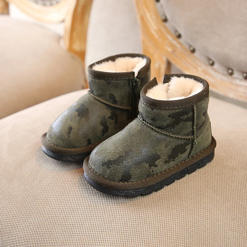 Зимние новые модные ботинки для мальчиков детская обувь сохраняющие тепло