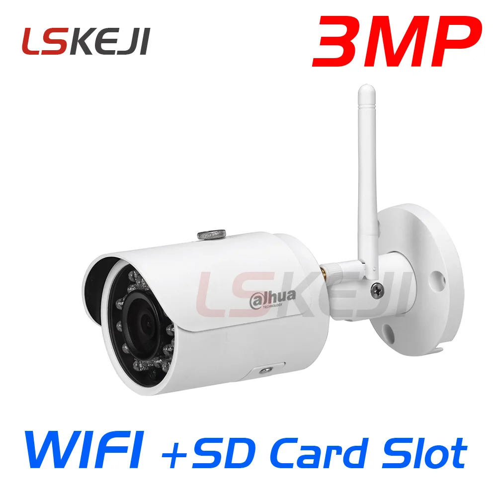 Dahua IPC-HFW2325S-W 3MP wifi IP camera WIFI SD Card slot mini IP67 outdoor bullet IR Network CCTV security Camera
Dahua IPC-HFW2325S-W 3MP wifi IP camera WIFI SD Card slot mini IP67 outdoor bullet IR Network CCTV security Camera