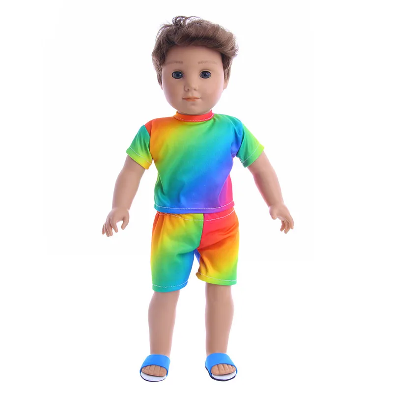 ZWSISU Fashion Fade Summer Suit Fits 18 Inch & Boy Dolls Logan Doll Outfits for Chrid Summer Gift
ZWSISU Fashion Fade Summer Suit Fits 18 Inch & Boy Dolls Logan Doll Outfits for Chrid Summer Gift