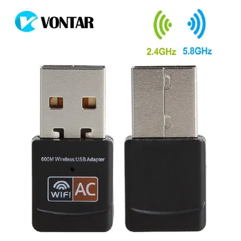 USB Wireless Wifi Adapter 600mbps 802.11ac USB ethernet adapter Network Card wi-fi receiver For Mac PC Windows 7 8 10
USB Wireless Wifi Adapter 600mbps 802.11ac USB ethernet adapter Network Card wi-fi receiver For Mac PC Windows 7 8 10