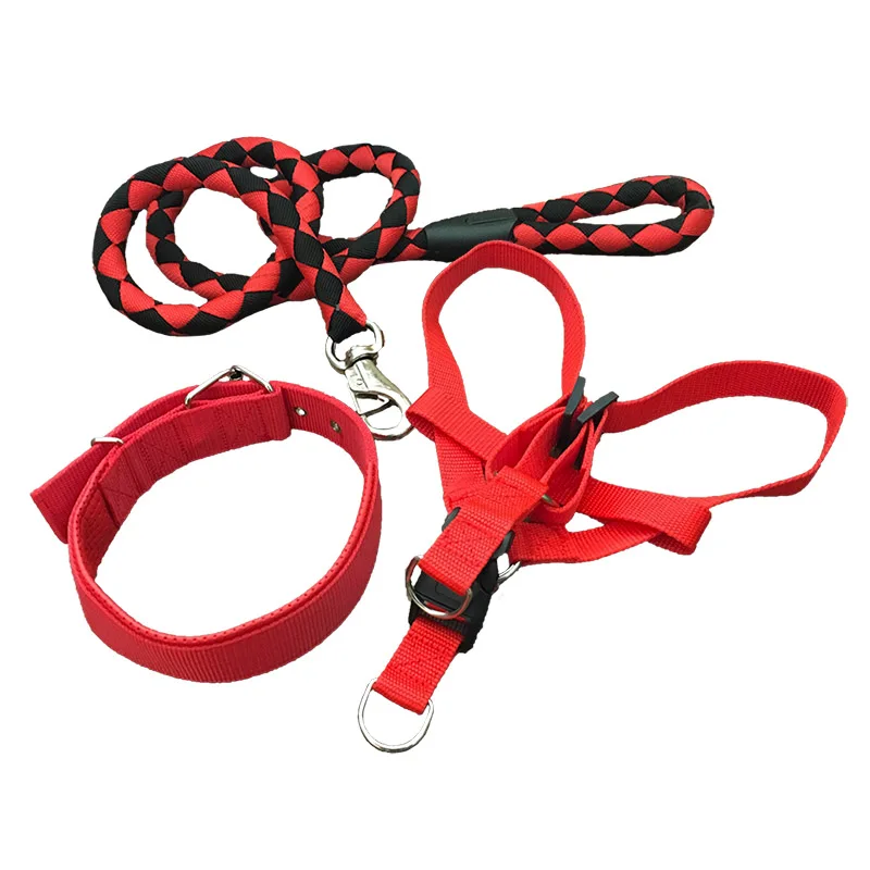 New High Quality Upgraded Color Collar Stereotyped Rope Large Dog Leashes Pet Traction Rope Collar Set For Big Dogs Safety Ropes
New High Quality Upgraded Color Collar Stereotyped Rope Large Dog Leashes Pet Traction Rope Collar Set For Big Dogs Safety Ropes