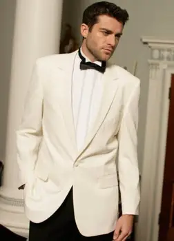 Mashup men's fashion suit men's wedding groom dress casual suit ivory white jacket with black pants two-piece suit coat + pants
Mashup men's fashion suit men's wedding groom dress casual suit ivory white jacket with black pants two-piece suit coat + pants