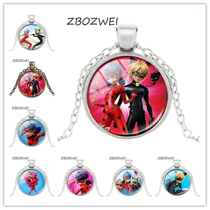 ZBOZWE New Cartoon The Lady Bug Fashion Ladybug Pendant Necklace Jewelry Riley Crystal Dome Long Chain Necklace For Children
ZBOZWE New Cartoon The Lady Bug Fashion Ladybug Pendant Necklace Jewelry Riley Crystal Dome Long Chain Necklace For Children