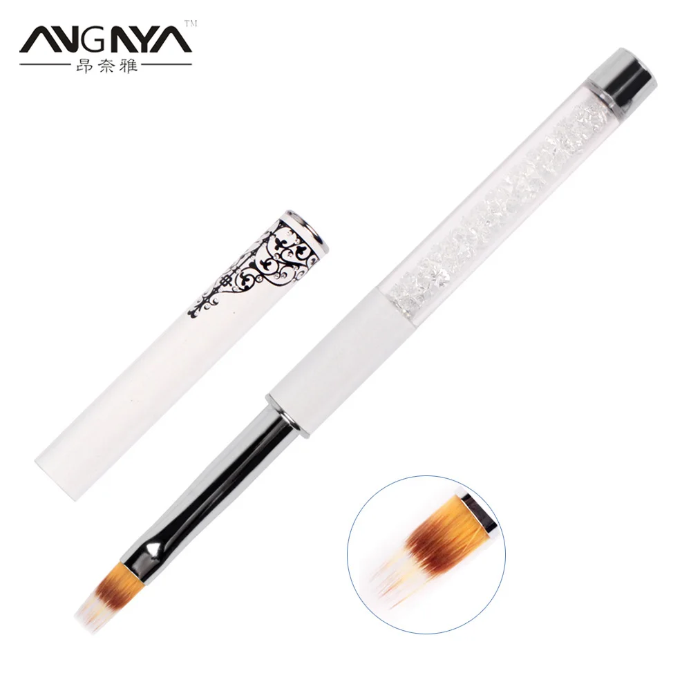 ANGNYA 1Pcs New Bright White Rhinestones Handle Ombre Soft Gradient Nylon Hair Brushes for UV Gel Polish Nail Art Brush A132
ANGNYA 1Pcs New Bright White Rhinestones Handle Ombre Soft Gradient Nylon Hair Brushes for UV Gel Polish Nail Art Brush A132