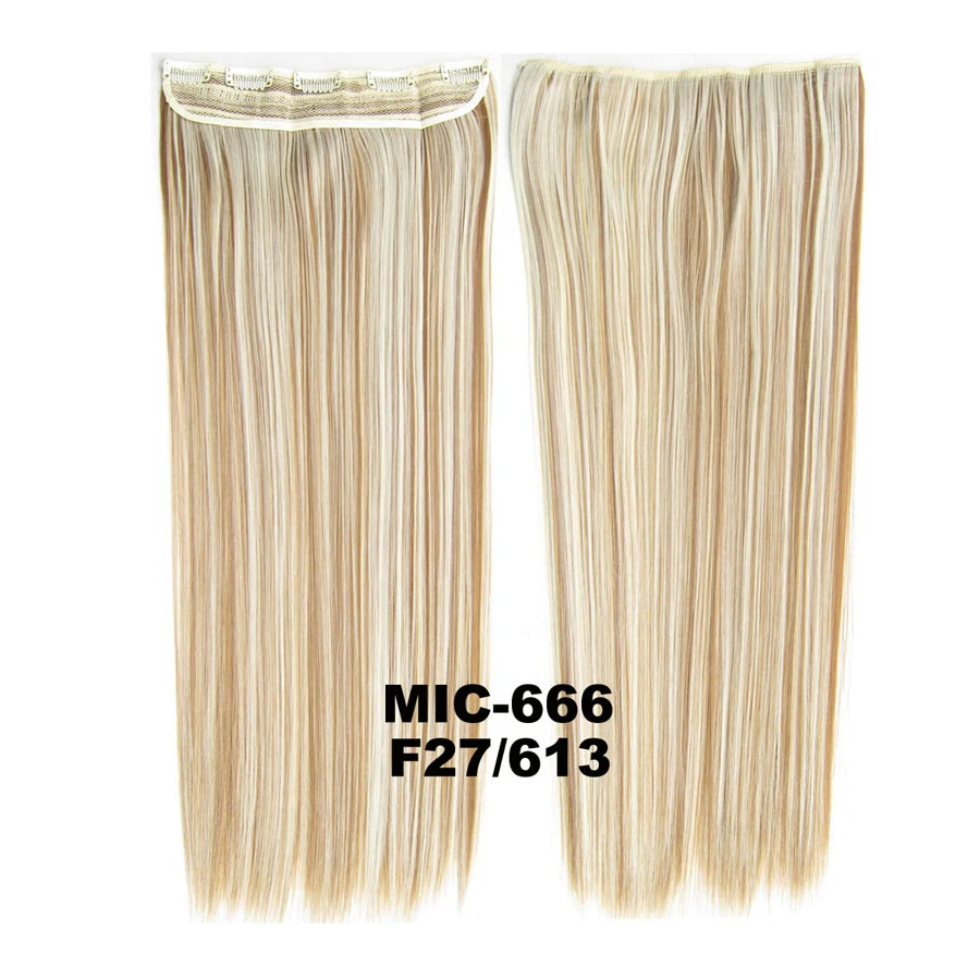 TOPREETY Heat Resistant Synthetic Hair 100gr 24" 60cm Straight 5 clips on clip in hair Extensions MIC-666
TOPREETY Heat Resistant Synthetic Hair 100gr 24" 60cm Straight 5 clips on clip in hair Extensions MIC-666