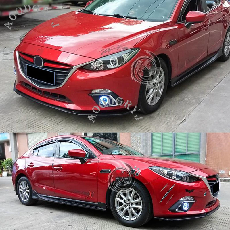 Unpainted Matte black Front rear bumper lip Spoiler & side skirt modification kit 4pcs For Mazda 3 Axela sedan 2014-2017
Unpainted Matte black Front rear bumper lip Spoiler & side skirt modification kit 4pcs For Mazda 3 Axela sedan 2014-2017