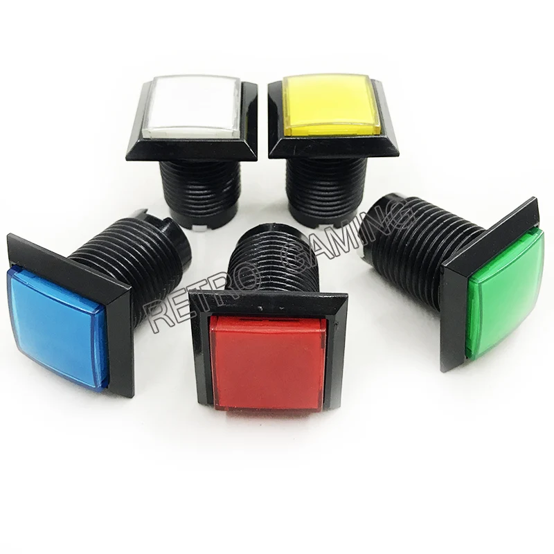 1pcs 32mm Square Arcade Button LED Illuminated Push Button with Microswitch for Arcade Games (DC 12V, 5 colors)
1pcs 32mm Square Arcade Button LED Illuminated Push Button with Microswitch for Arcade Games (DC 12V, 5 colors)