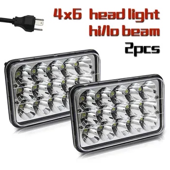 1 Pair 4X6" Led Headlight 45W Hi Lo 6500K DRL Car Light Replace for H4651/H4652/H4656/H4666 Tractor Kenworth Chevrolet
1 Pair 4X6" Led Headlight 45W Hi Lo 6500K DRL Car Light Replace for H4651/H4652/H4656/H4666 Tractor Kenworth Chevrolet