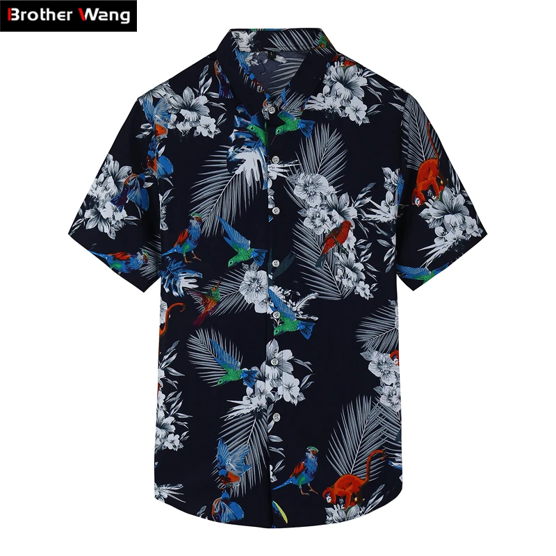 2019 Summer Men's New Hawaiian Shirt Fashion Casual Print Floral Shirt Short-sleeved Shirt Brand Clothes Plus Size 5XL 6XL 7XL
2019 Summer Men's New Hawaiian Shirt Fashion Casual Print Floral Shirt Short-sleeved Shirt Brand Clothes Plus Size 5XL 6XL 7XL