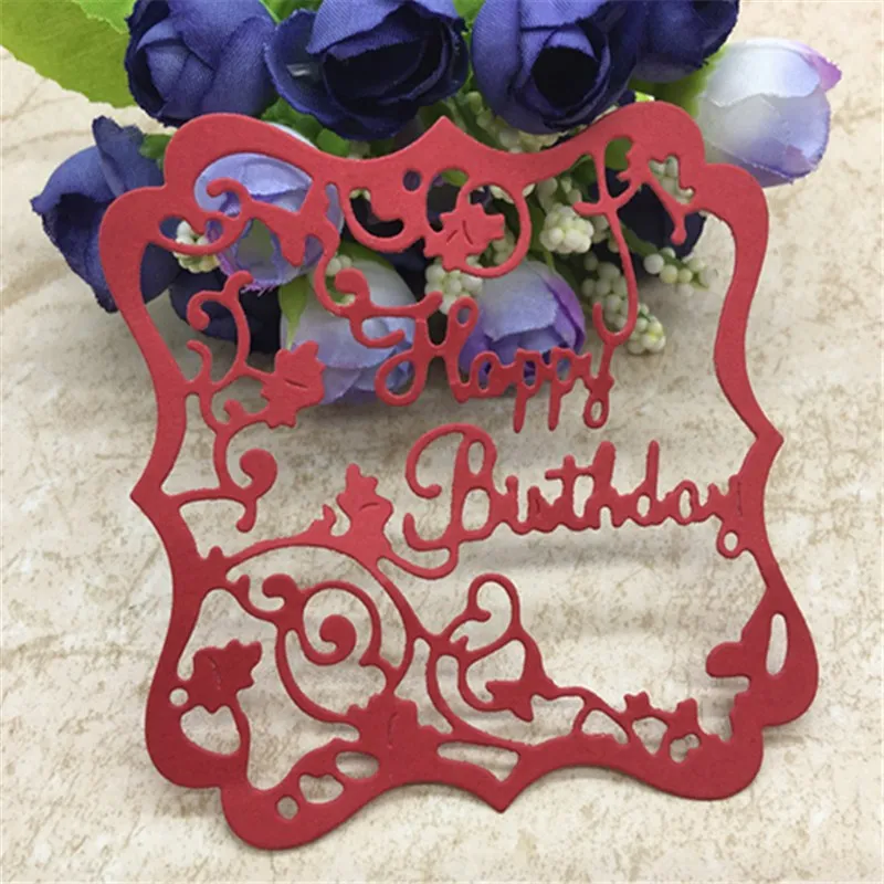Happy Birthday Flower Frame Metal Cutting Dies Scrapbook card invitation paper craft party decor embossing stencil cutter
Happy Birthday Flower Frame Metal Cutting Dies Scrapbook card invitation paper craft party decor embossing stencil cutter