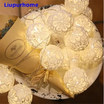 led strip Light 6CM Lace Cotton Balls 1.5M 3M Fairy Lights Christmas Garland holiday Warm White/RGB luces de navidad
led strip Light 6CM Lace Cotton Balls 1.5M 3M Fairy Lights Christmas Garland holiday Warm White/RGB luces de navidad