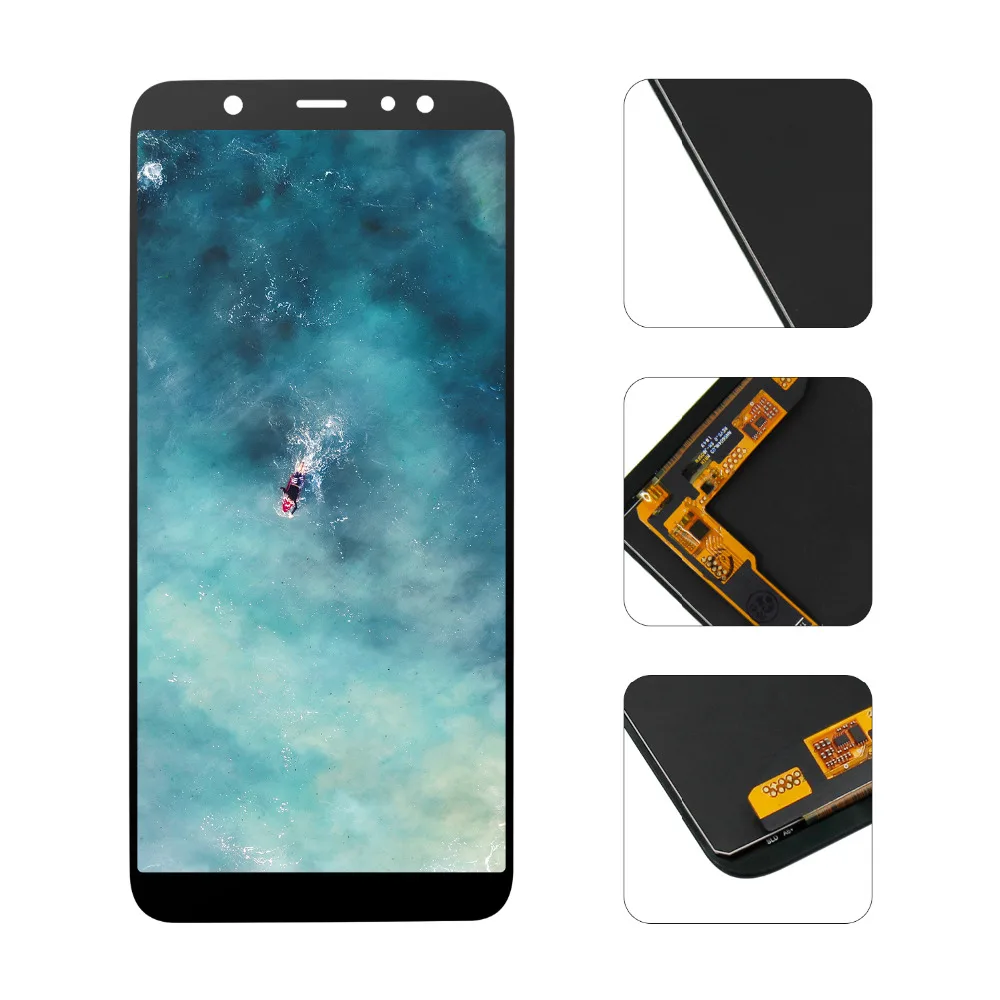 6.0" LCD Display For Samsung Galaxy A6 Plus 2018 A6+ A605fd A605 LCD Display Touch Screen Digitizer Glass Assembly + Tools
6.0" LCD Display For Samsung Galaxy A6 Plus 2018 A6+ A605fd A605 LCD Display Touch Screen Digitizer Glass Assembly + Tools