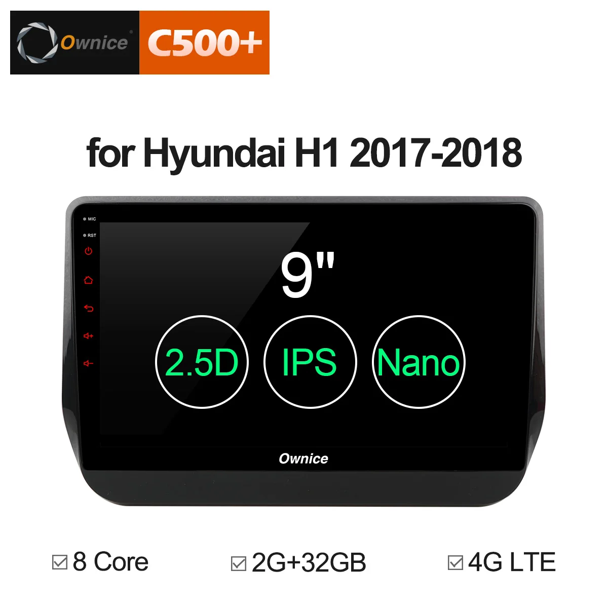 Ownice C500+ G10 9 inch Car DVD Player GPS Navigation system 2017 2018 for Hyundai H1 Grand Starex Octa core 32RB ROM car player
Ownice C500+ G10 9 inch Car DVD Player GPS Navigation system 2017 2018 for Hyundai H1 Grand Starex Octa core 32RB ROM car player