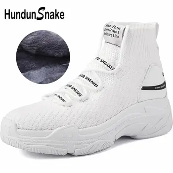 Hundunsnake Men's Winter Sneakers Socks Women Sports Shoes Men Sport Shoes Men's Running Shoes Dad Chunky Trainers White A-036
Hundunsnake Men's Winter Sneakers Socks Women Sports Shoes Men Sport Shoes Men's Running Shoes Dad Chunky Trainers White A-036