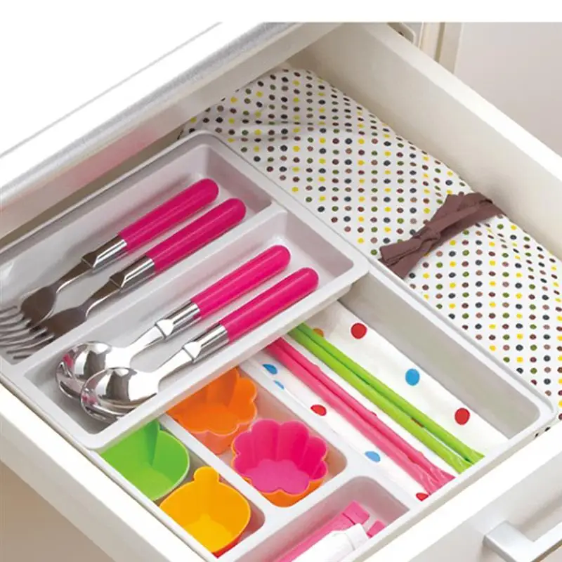 OUNONA Expandable Kitchen Drawer Organizer Tableware Storage Box Spoon Container(White)
OUNONA Expandable Kitchen Drawer Organizer Tableware Storage Box Spoon Container(White)