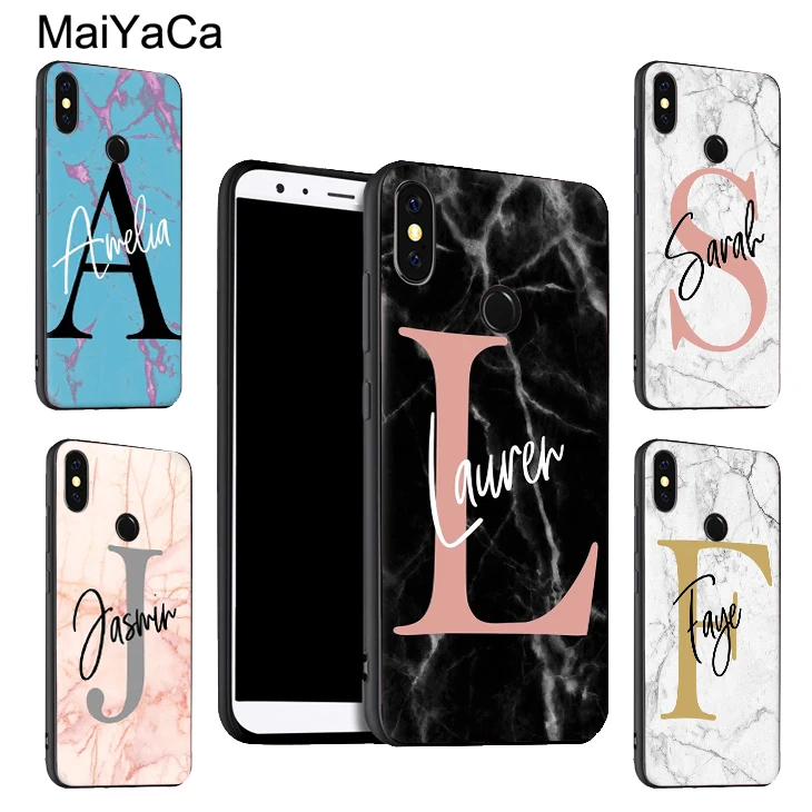 MaiYaCa CUSTOM MARBLE INITIAL NAME Phone Cover For Xiaomi Redmi 5 Plus S2 6A Note 5 Pro 7 5A 4X Mi 8 6X A2 6 9 Max 3 Mix 2s Case
MaiYaCa CUSTOM MARBLE INITIAL NAME Phone Cover For Xiaomi Redmi 5 Plus S2 6A Note 5 Pro 7 5A 4X Mi 8 6X A2 6 9 Max 3 Mix 2s Case