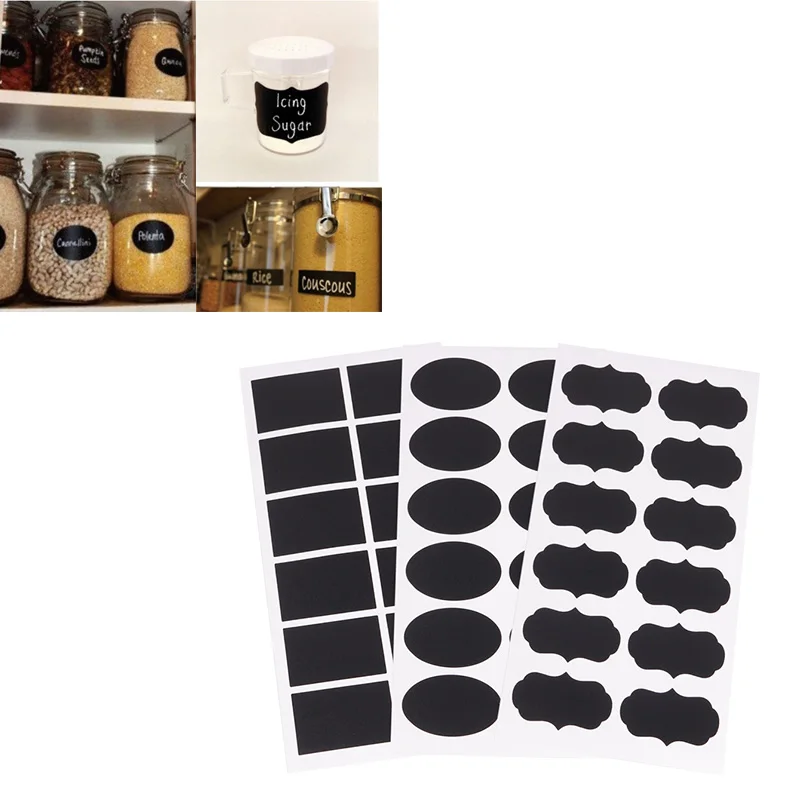 Cute Small Decorative 3 Styles Chalk Black Board Mason Jar Labels Removable Stickers Chalkboard Cheap New #70059
Cute Small Decorative 3 Styles Chalk Black Board Mason Jar Labels Removable Stickers Chalkboard Cheap New #70059