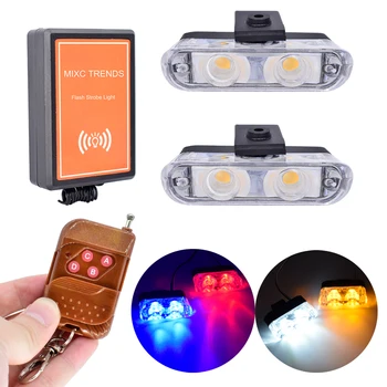 1Set 12V 2 LED Wireless Remote Flash Controller Car Truck Police Light Red Blue Auto Flashing Strobe Flasher LED Warning Light
1Set 12V 2 LED Wireless Remote Flash Controller Car Truck Police Light Red Blue Auto Flashing Strobe Flasher LED Warning Light