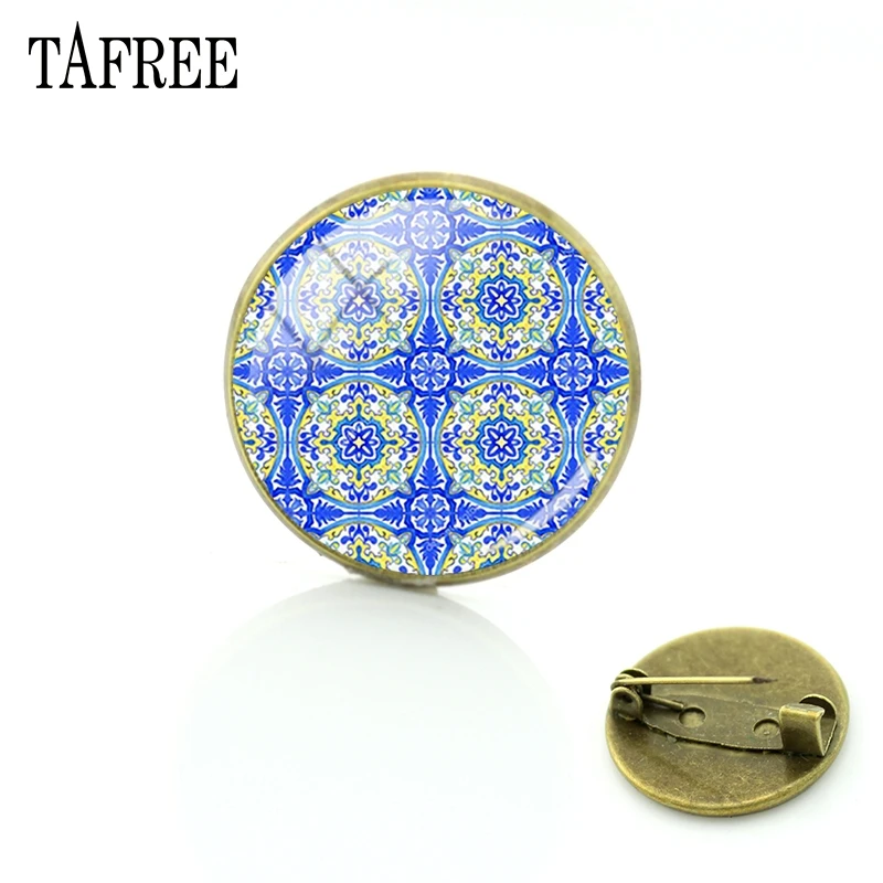 TAFREE Azulejo Portugues Picture Art Glass Pins Flower Style Brooches Exquisite Badge Personalized Portugal Jewelry AP01
TAFREE Azulejo Portugues Picture Art Glass Pins Flower Style Brooches Exquisite Badge Personalized Portugal Jewelry AP01