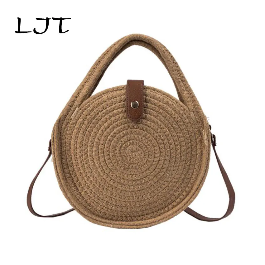 LJT 2019 New Round Straw Beach Bag Woven Large Capacity Handbag Women Fashion Personality Circle Summer Beach Bag Dropshipping
LJT 2019 New Round Straw Beach Bag Woven Large Capacity Handbag Women Fashion Personality Circle Summer Beach Bag Dropshipping