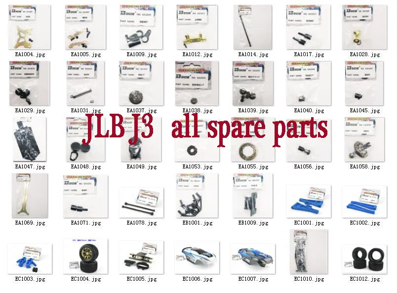 

JLB Racing CHEETAH J3 1/10 RC Car spare parts Car shell chassis wheel tire swing arm cup drive shaft shock absorber gear box