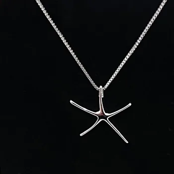 Women 1.4MM Box Design Necklace Five Star Pendant necklace Silver Jewelry Chain Trendy necklaces Female
Women 1.4MM Box Design Necklace Five Star Pendant necklace Silver Jewelry Chain Trendy necklaces Female