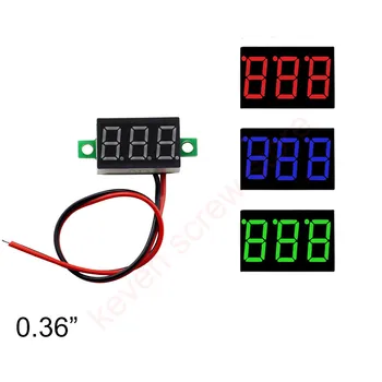 

DIY Digital LED Mini Display Module 0.36" DC 2.7V-32V Voltmeter Voltage Tester Panel Meter Gauge for Motorcycle Car