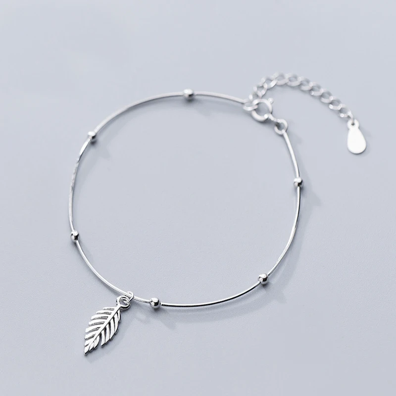 MloveAcc 100% 925 Sterling Silver Fashion Leaf Charm Snake Strand Chain Bracelets for Women Sterling Silver Jewelry
MloveAcc 100% 925 Sterling Silver Fashion Leaf Charm Snake Strand Chain Bracelets for Women Sterling Silver Jewelry