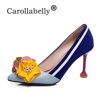 Carollabelly 2019 Genuine Leather High Heels Shallow Women Flowers Pumps Pointed Toe Brand Shoes Wedding Shoes Party Shoes
Carollabelly 2019 Genuine Leather High Heels Shallow Women Flowers Pumps Pointed Toe Brand Shoes Wedding Shoes Party Shoes