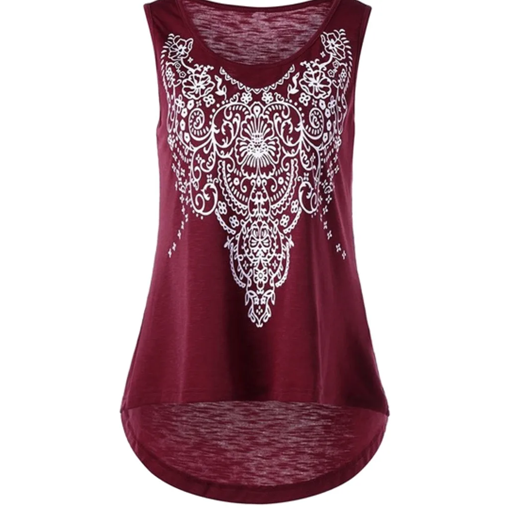 Sleeveless Sexy Flower Print Summer Beach Women Shirt Loose Vest Plus Size Women Print Casual Sleeveless Vest T shirt Tops #B 
Sleeveless Sexy Flower Print Summer Beach Women Shirt Loose Vest Plus Size Women Print Casual Sleeveless Vest T shirt Tops #B