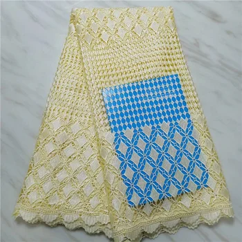 Free Shipping 2019 high quality african cord lace fabric, champag chemical lace For Nigeran Wedding guipure lace fabric(16L-4-19 
Free Shipping 2019 high quality african cord lace fabric, champag chemical lace For Nigeran Wedding guipure lace fabric(16L-4-19