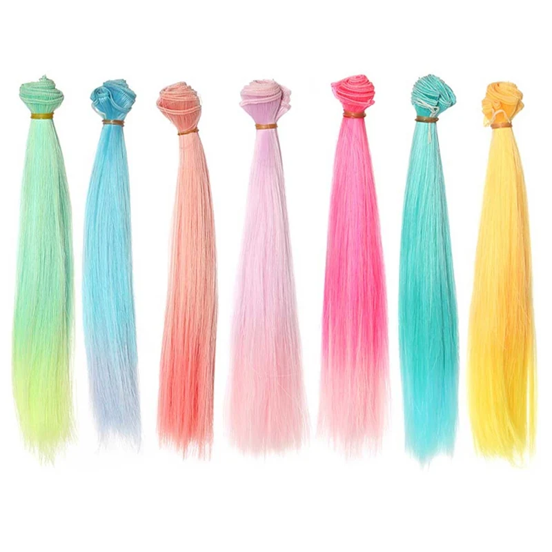 New High Temperature Wire 25CM Gradient Color Doll Wigs Straight Hair For Dolls DIY Accessories Best Kids Gift Toy
New High Temperature Wire 25CM Gradient Color Doll Wigs Straight Hair For Dolls DIY Accessories Best Kids Gift Toy