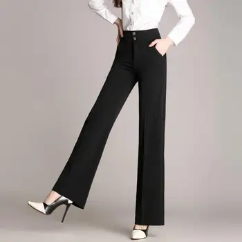 High Waist Loose Wide Leg Pants Women Office Long Pants OL Career Work Wear Trousers Mujer plus size 4XL S1436
High Waist Loose Wide Leg Pants Women Office Long Pants OL Career Work Wear Trousers Mujer plus size 4XL S1436