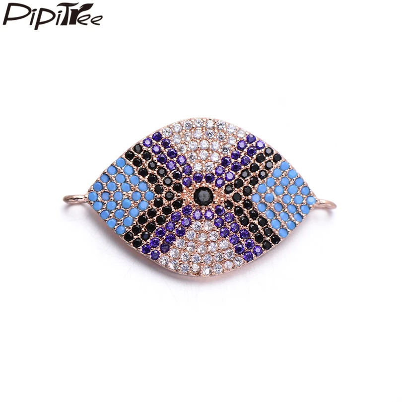 Pipitree Large Size Multi CZ Zircon Evil Eye Beads Charms for Jewelry Making Copper Bracelet Connector Charms DIY Accessories
Pipitree Large Size Multi CZ Zircon Evil Eye Beads Charms for Jewelry Making Copper Bracelet Connector Charms DIY Accessories