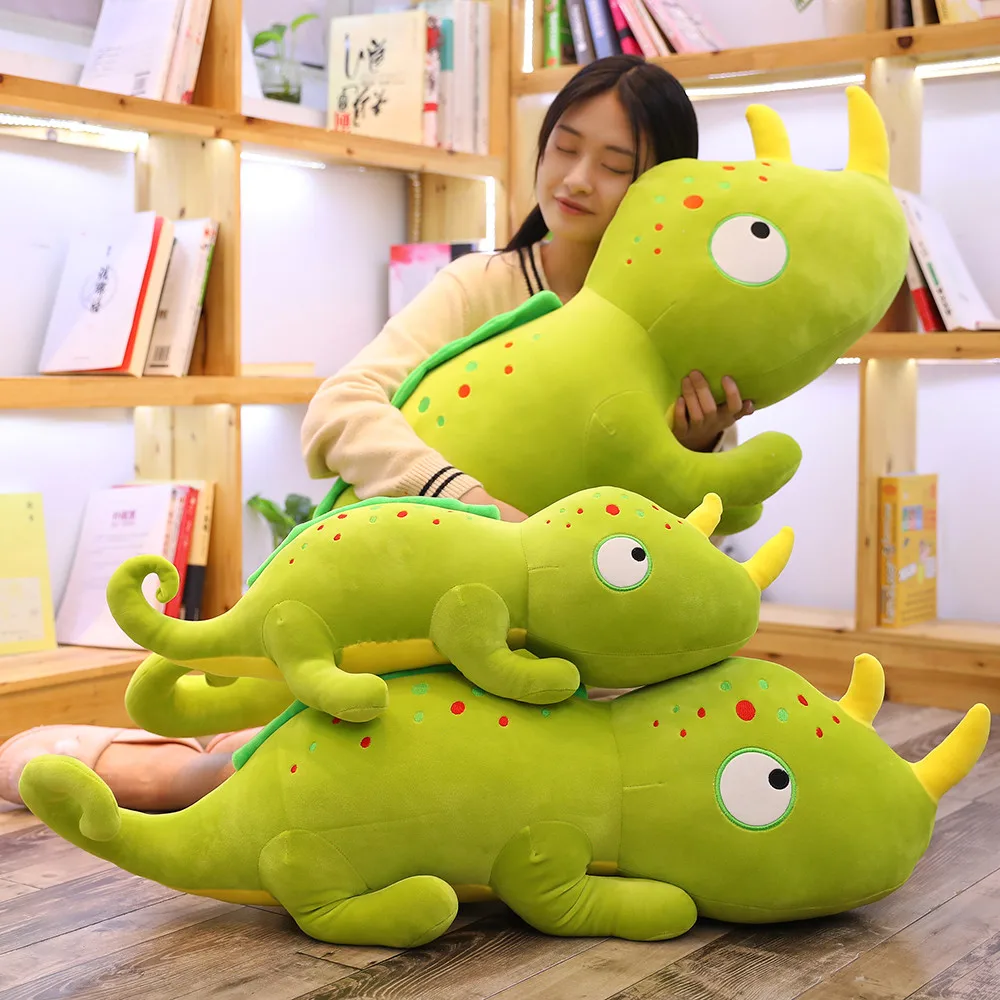 60/90/110cm New Lifelike Chameleon Plush Toy Simulation Animal Lizard Stuffed Pillow Cushion Wholesale Christmas Gift for Kids
60/90/110cm New Lifelike Chameleon Plush Toy Simulation Animal Lizard Stuffed Pillow Cushion Wholesale Christmas Gift for Kids