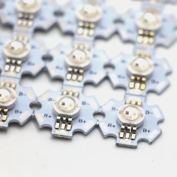 High Power Lamp Chips Full Watt 1W Red Green Blue 3 IN 1 3W RGB LED SMD Bulb Diodes + 20mm Star PCB For Lawn Ceiling Spot Down
High Power Lamp Chips Full Watt 1W Red Green Blue 3 IN 1 3W RGB LED SMD Bulb Diodes + 20mm Star PCB For Lawn Ceiling Spot Down