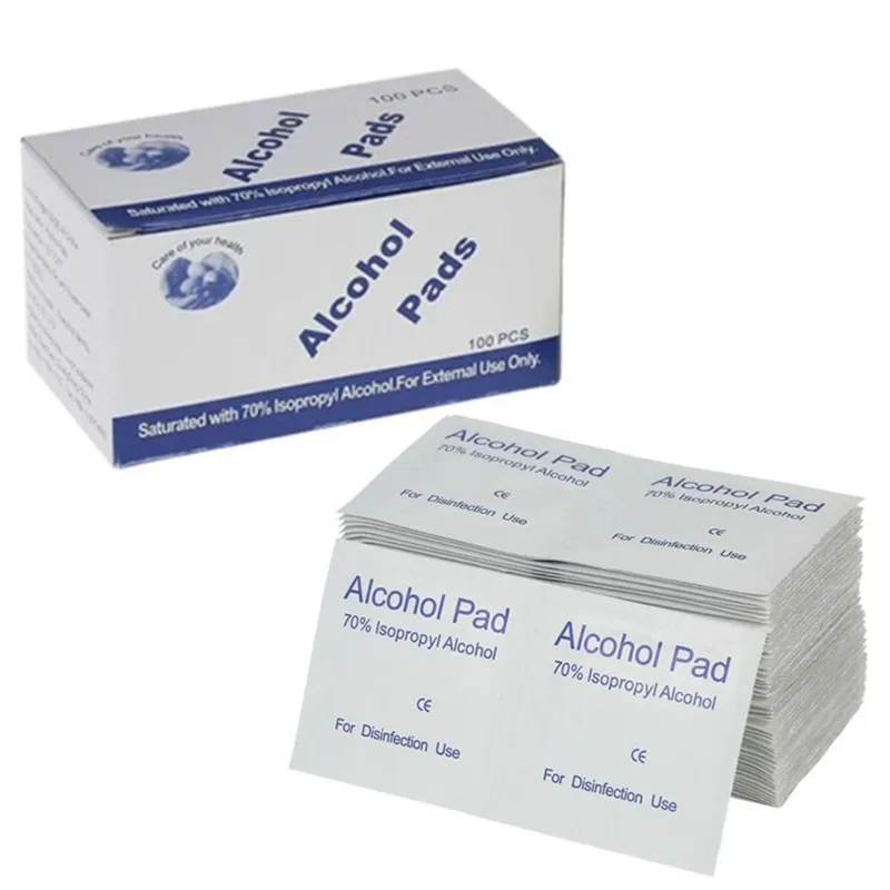 100pcs/lot Portable 100pcs/Box Alcohol Swabs Pads Wipes Antiseptic Cleanser Cleaning Sterilization First Aid Home Cotton Pads
100pcs/lot Portable 100pcs/Box Alcohol Swabs Pads Wipes Antiseptic Cleanser Cleaning Sterilization First Aid Home Cotton Pads