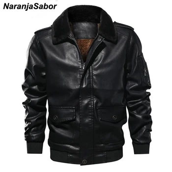 NaranjaSabor Winter Men's PU Leather Jackets Slim Fit Windbreaker Motorcycle Coats Casual Male Outwear Mens Brand Clothing N468
NaranjaSabor Winter Men's PU Leather Jackets Slim Fit Windbreaker Motorcycle Coats Casual Male Outwear Mens Brand Clothing N468